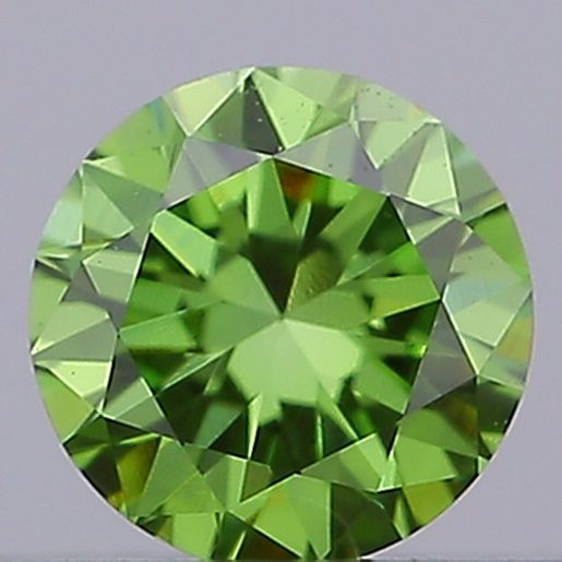 0.18 CT Fancy Vivid Green ROUND