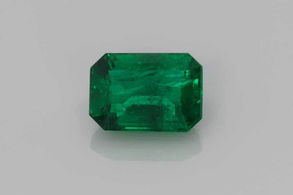 Szmaragd 1,01 ct, zielony, szlif szmaragdowy