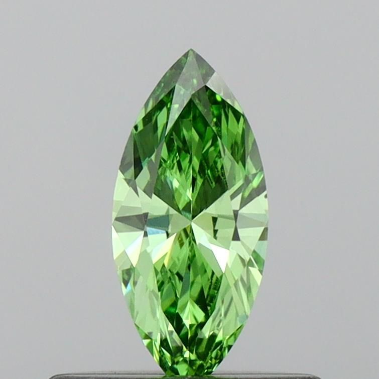 0.28 CT Fancy Vivid Green MARQUISE