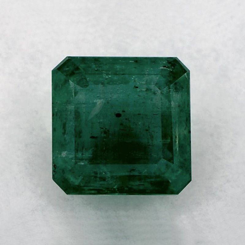 Szmaragd 4,50 ct, zielony, szlif asscher