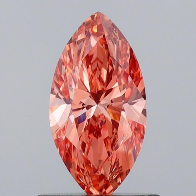 0.76 CT Fancy Intense Brown Pink MARQUISE