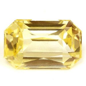 SAPPHIRE FACETED 1.24ct YELLOW Vivid Yellow EC SRILANKA HEATED