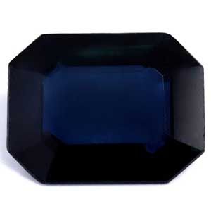 Szafir 1,93 ct, niebieski, szlif szmaragdowy