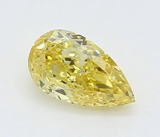 0.27 CT Fancy Vivid Yellow PEAR