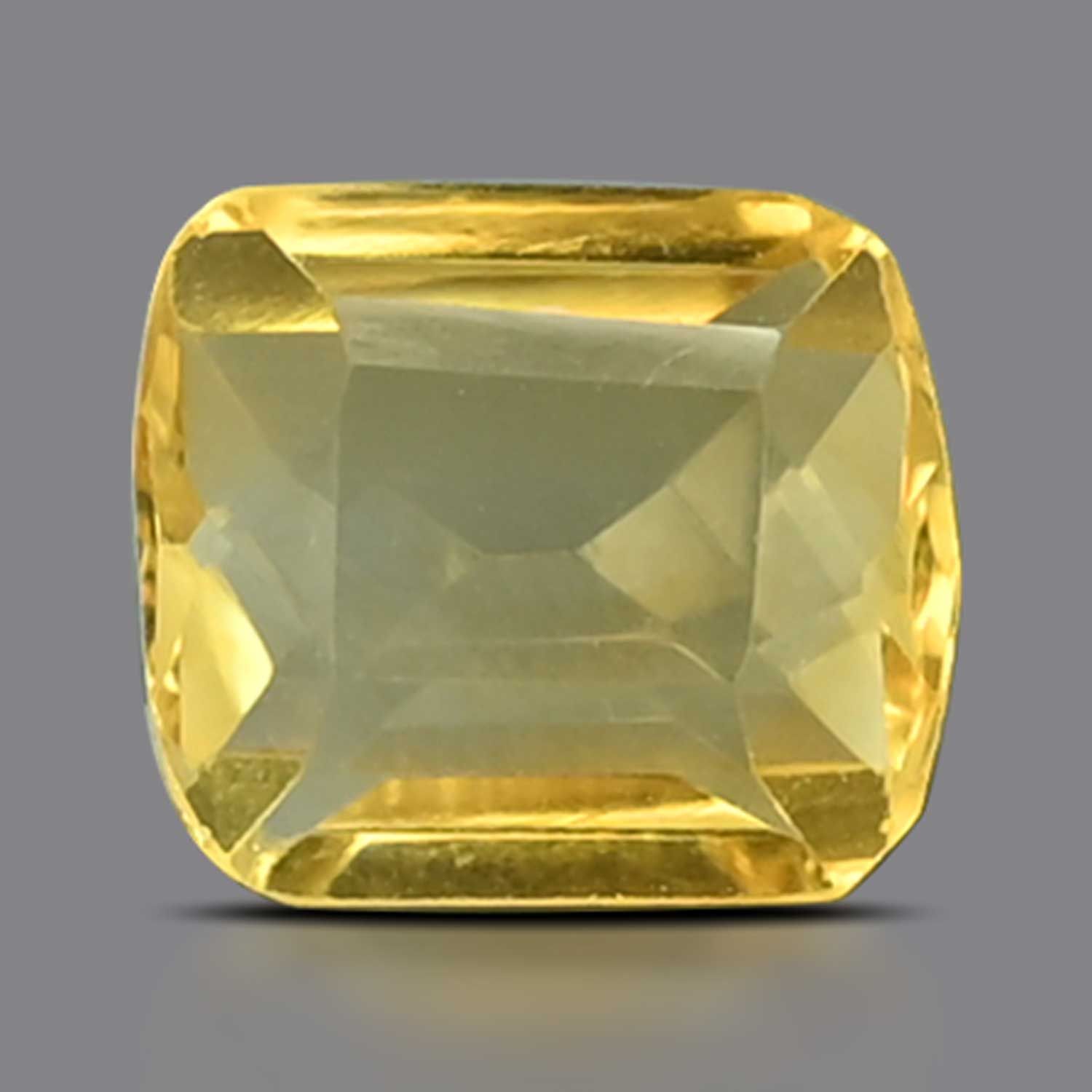 CITRINE FACETED 6.26ct YELLOW EC BRAZIL NONE