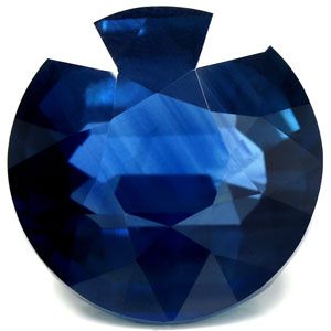 Szafir 15,08 ct, niebieski, szlif okrągły