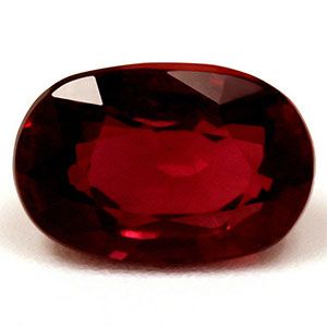 Rubin 1,51 ct, czerwony, szlif owalny