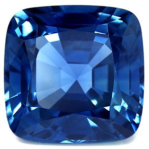 Szafir 3,82 ct, niebieski, szlif cushion
