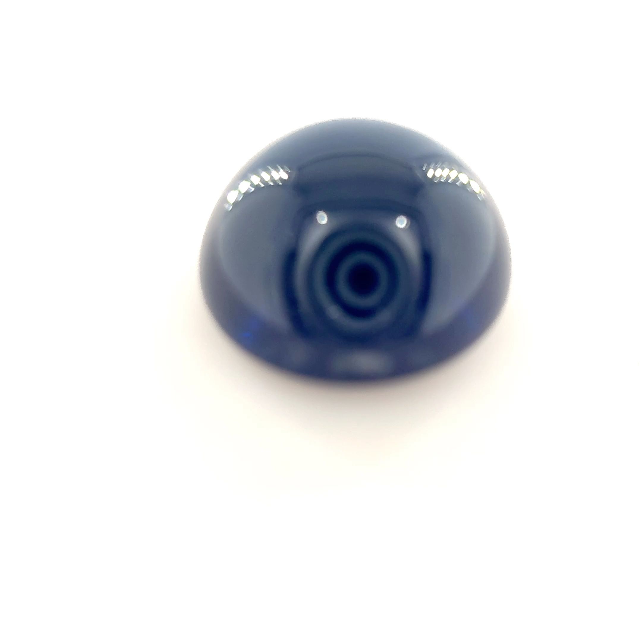 Szafir 5,22 ct, niebieski, kaboszon