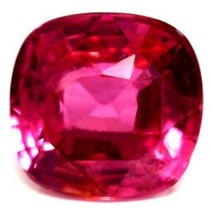 Spinel 1,55 ct, różowy, szlif cushion