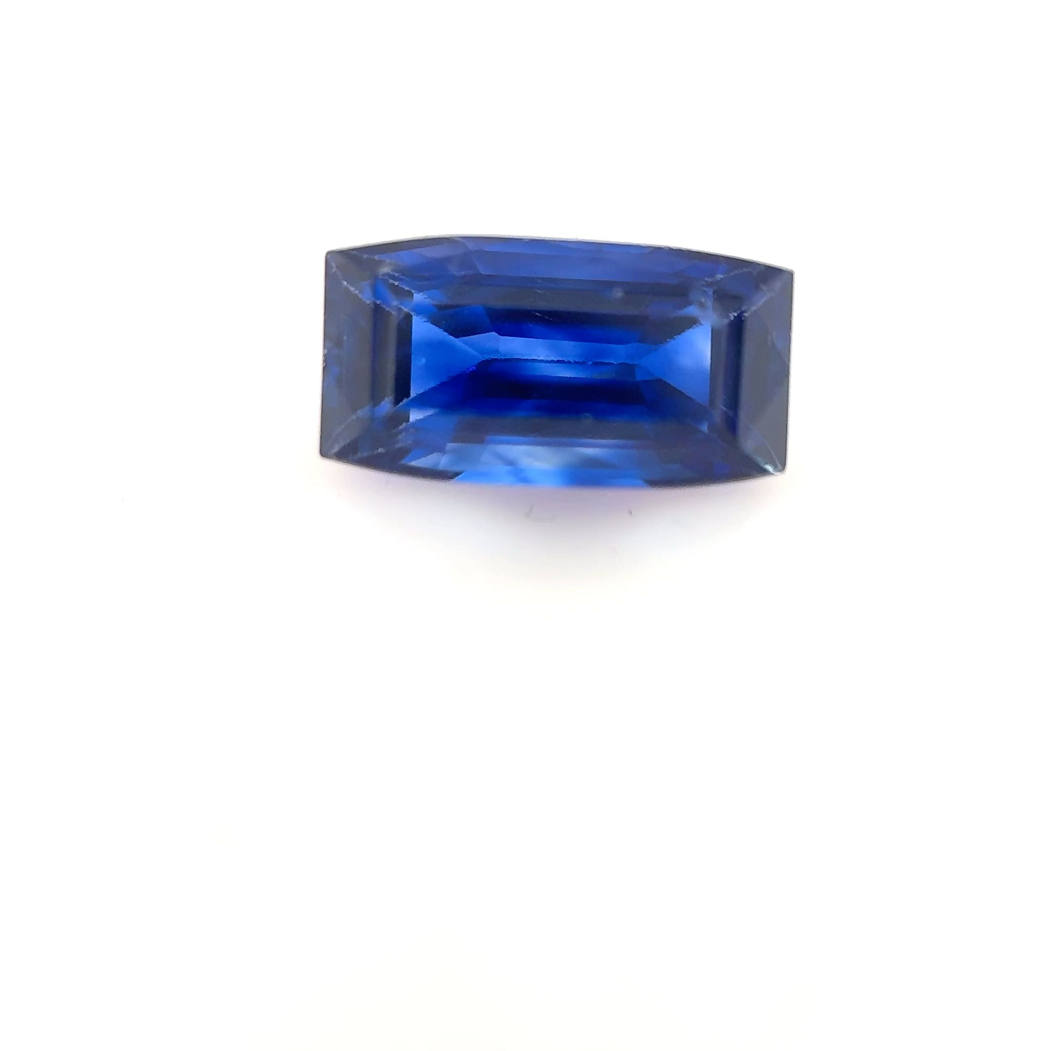 Szafir 1,14 ct, niebieski, szlif cushion