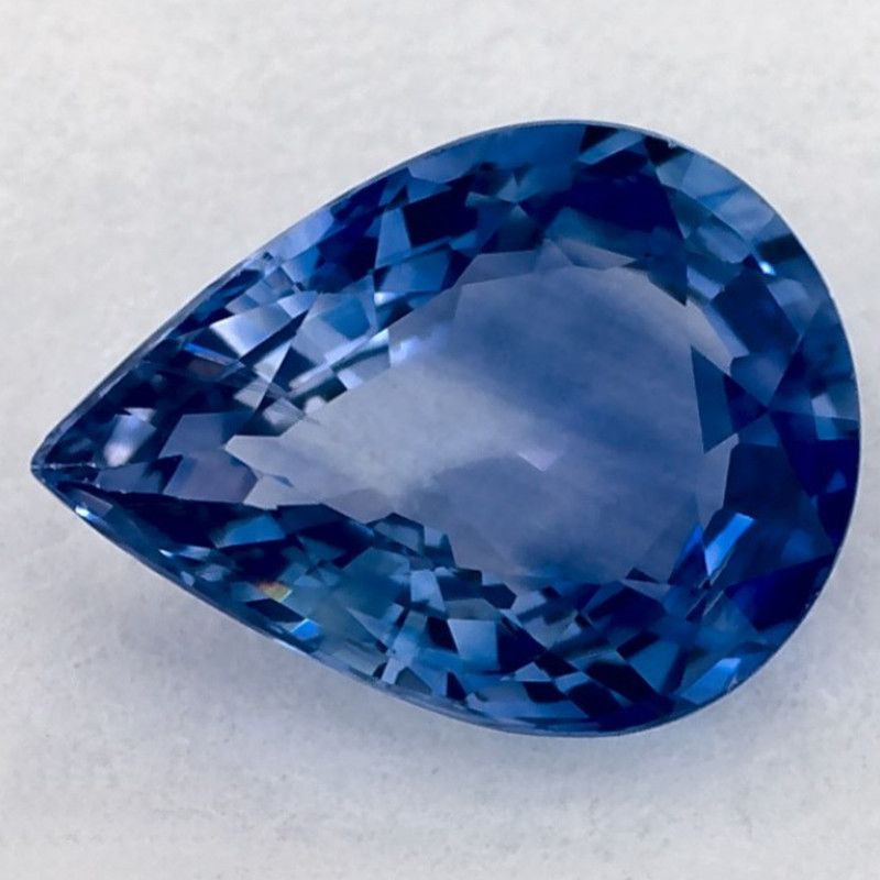 Szafir 1,01 ct, niebieski, szlif gruszka