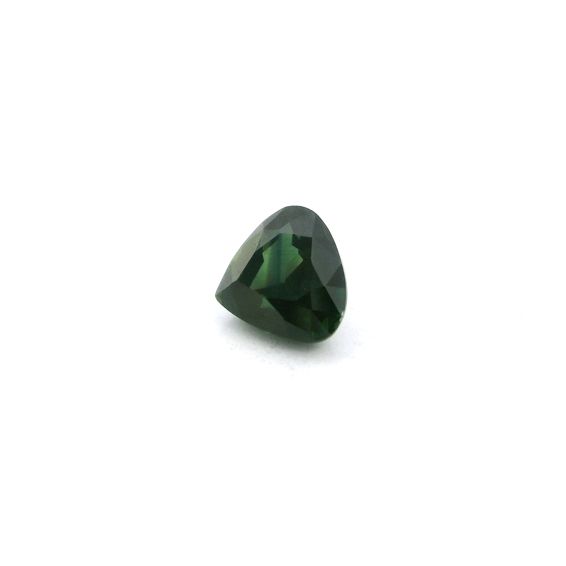 Szafir 1,18 ct, zielony, szlif gruszka