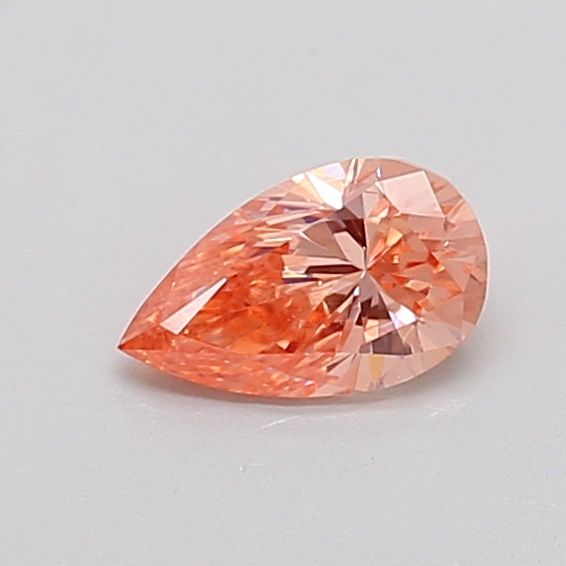 0.37 CT Fancy Orangey Brown PEAR