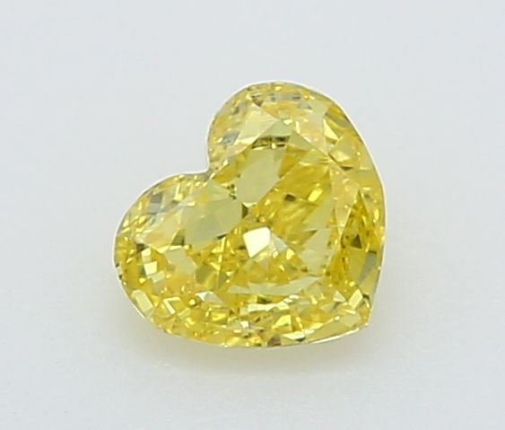 0.23 CT Fancy Vivid Yellow HEART