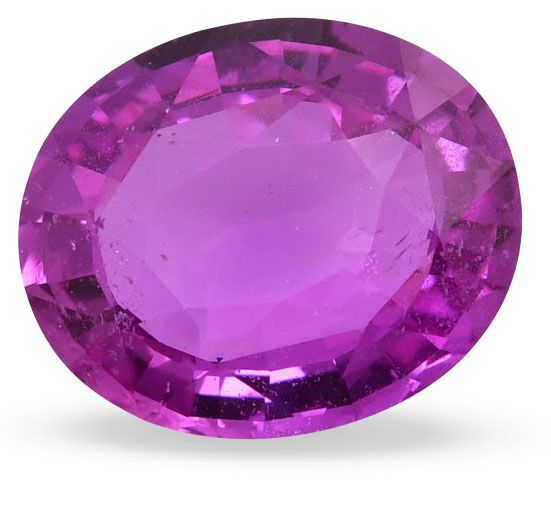 Szafir 6,49 ct, różowy, szlif owalny