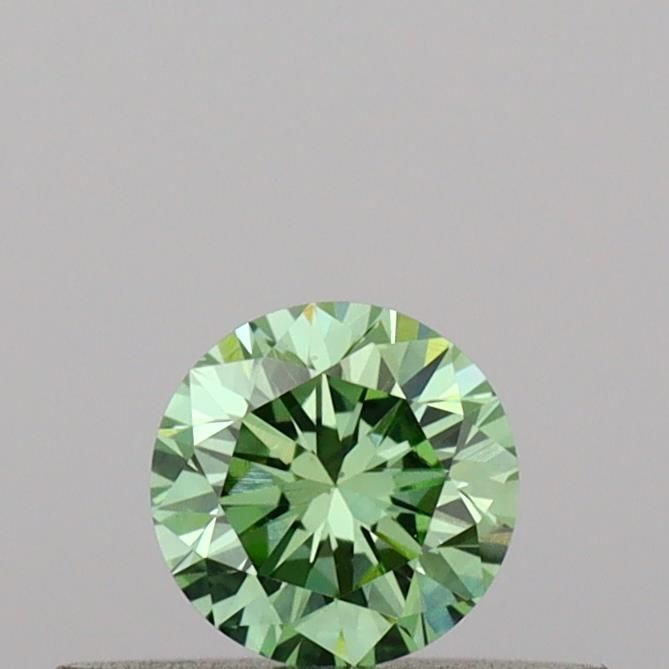 0.24 CT Fancy Vivid Green ROUND