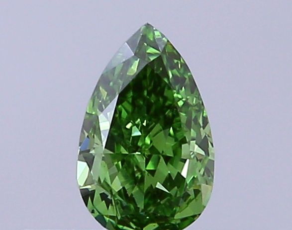 0.27 CT Fancy Vivid Green PEAR