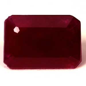 Rubin 2,07 ct, czerwony, szlif szmaragdowy