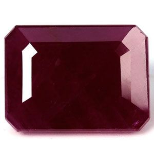 Rubin 10,49 ct, czerwony, szlif szmaragdowy