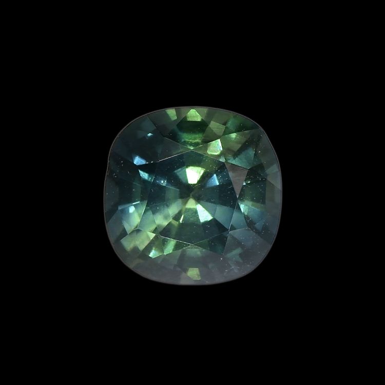 SAPPHIRE FACETED 0.97ct GREEN Blue Green EC SRILANKA HEATED