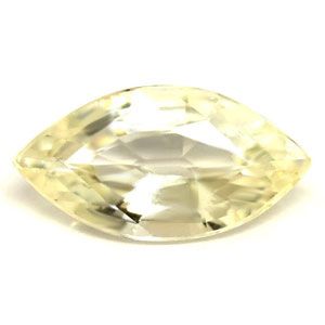 Szafir 1,66 ct, biały, szlif markiza