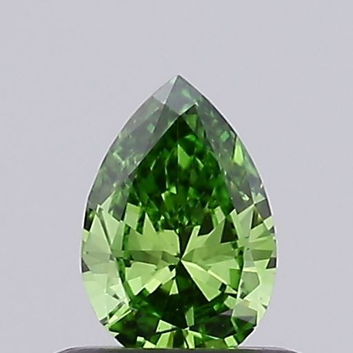 0.21 CT Fancy Vivid Green PEAR