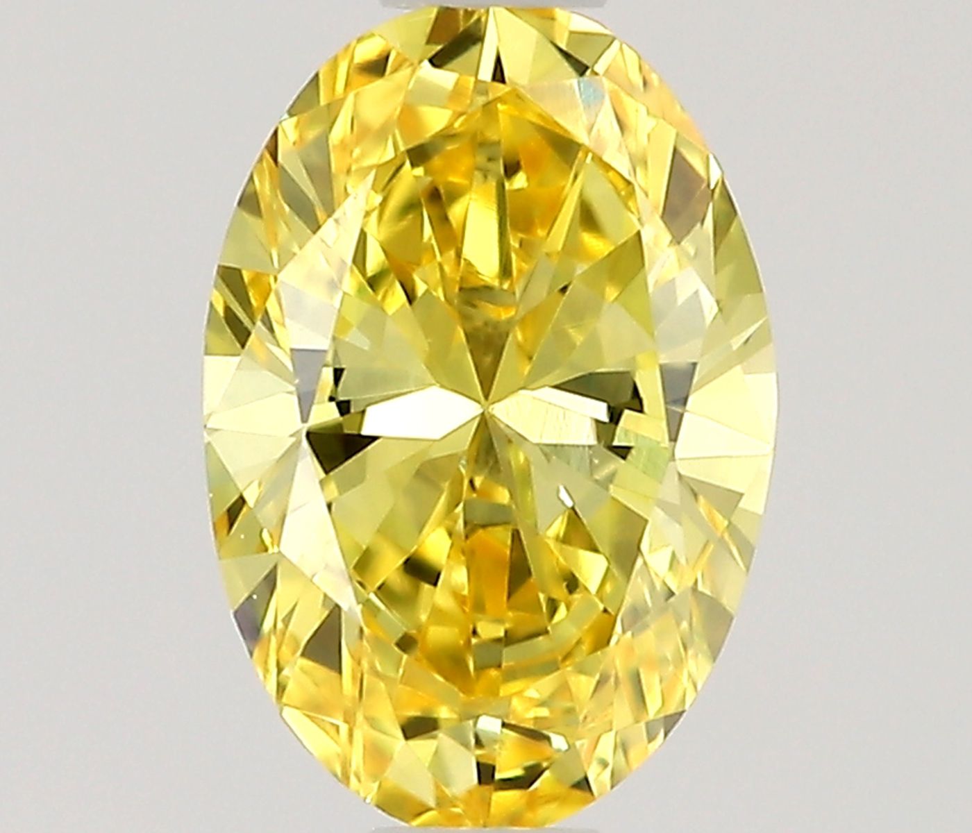 0.46 CT Fancy Intense Yellow OVAL