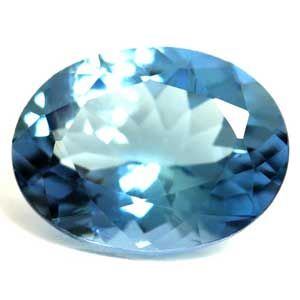 Akwamaryn 1,27 ct, niebieski, szlif owalny