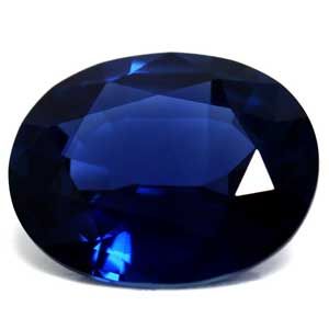 Szafir 2,98 ct, niebieski, szlif owalny