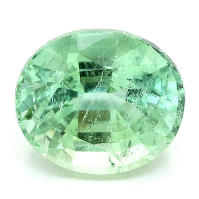 Turmalin 1,48 ct, zielony, szlif owalny