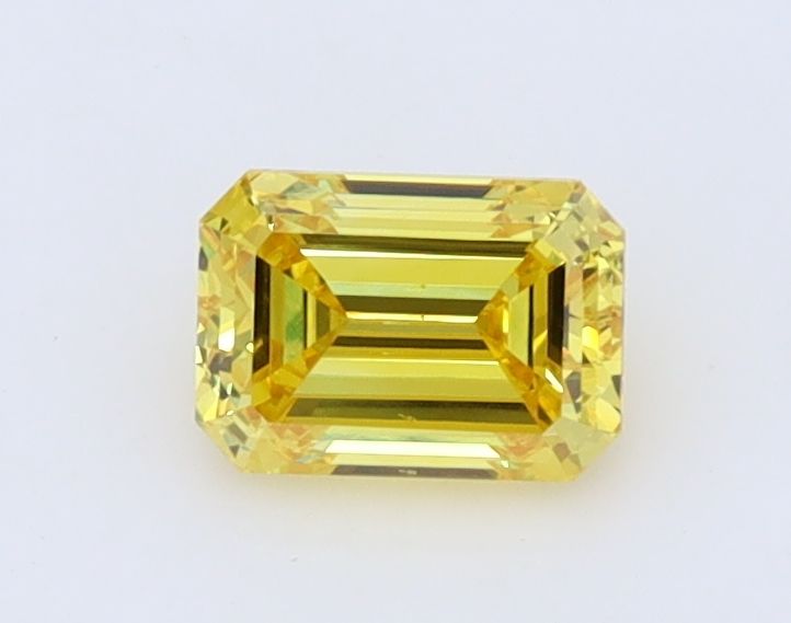 0.67 CT Fancy Intense Yellow EMERALD