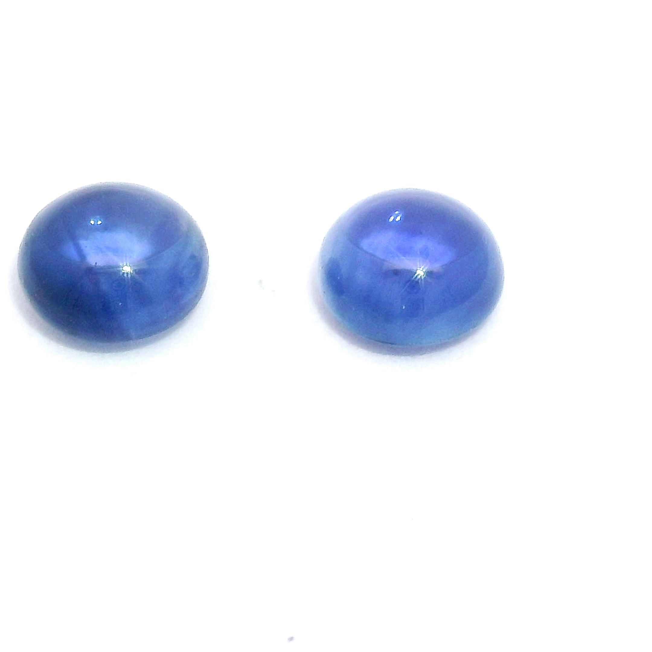 Szafir 2,20 ct, niebieski, kaboszon