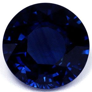 Szafir 2,19 ct, niebieski, szlif okrągły
