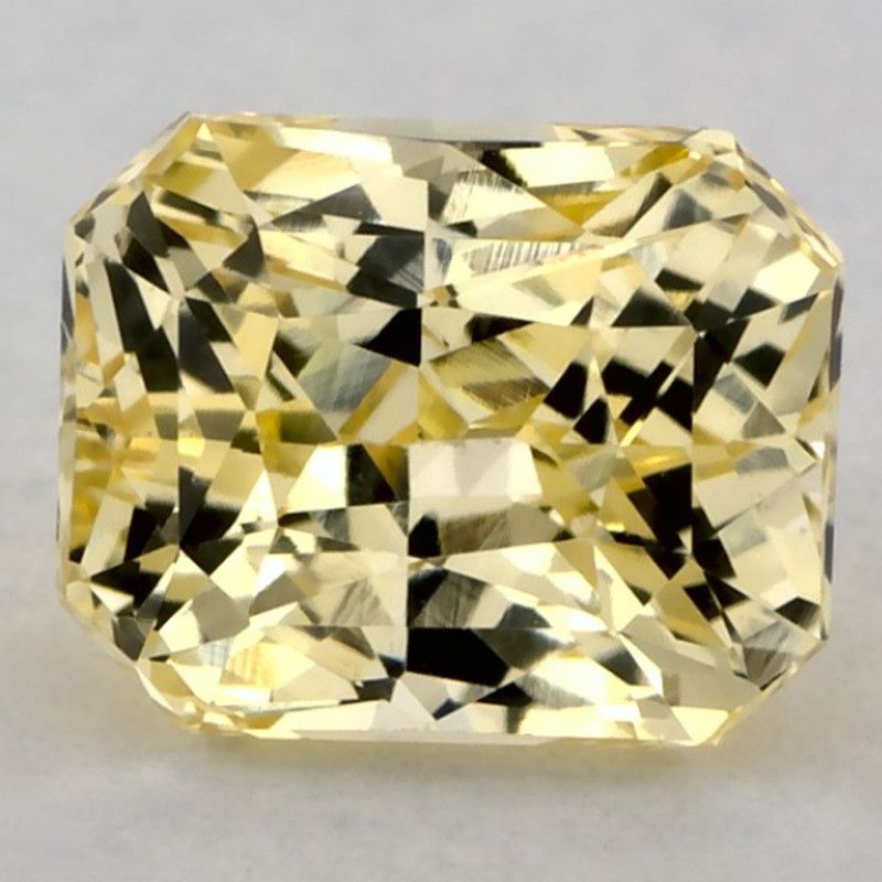 Szafir 1,53 ct, żółty, szlif radiant