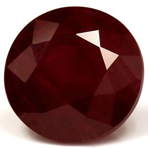 Rubin 1,61 ct, czerwony, szlif okrągły