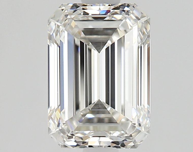 1.3-carat emerald diamond with G color, null cut, and VVS2 clarity.