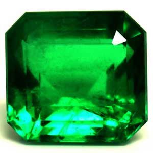 Szmaragd 2,38 ct, zielony, szlif szmaragdowy