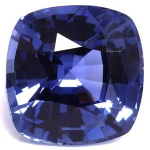 Szafir 3,04 ct, niebieski, szlif cushion