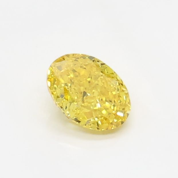 0.44 CT Fancy Vivid Yellow OVAL