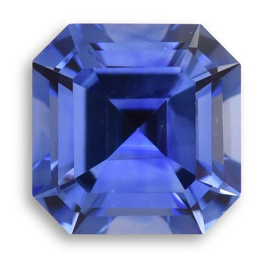 Szafir 1,21 ct, niebieski, szlif szmaragdowy