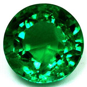 Szmaragd 1,27 ct, zielony, szlif okrągły