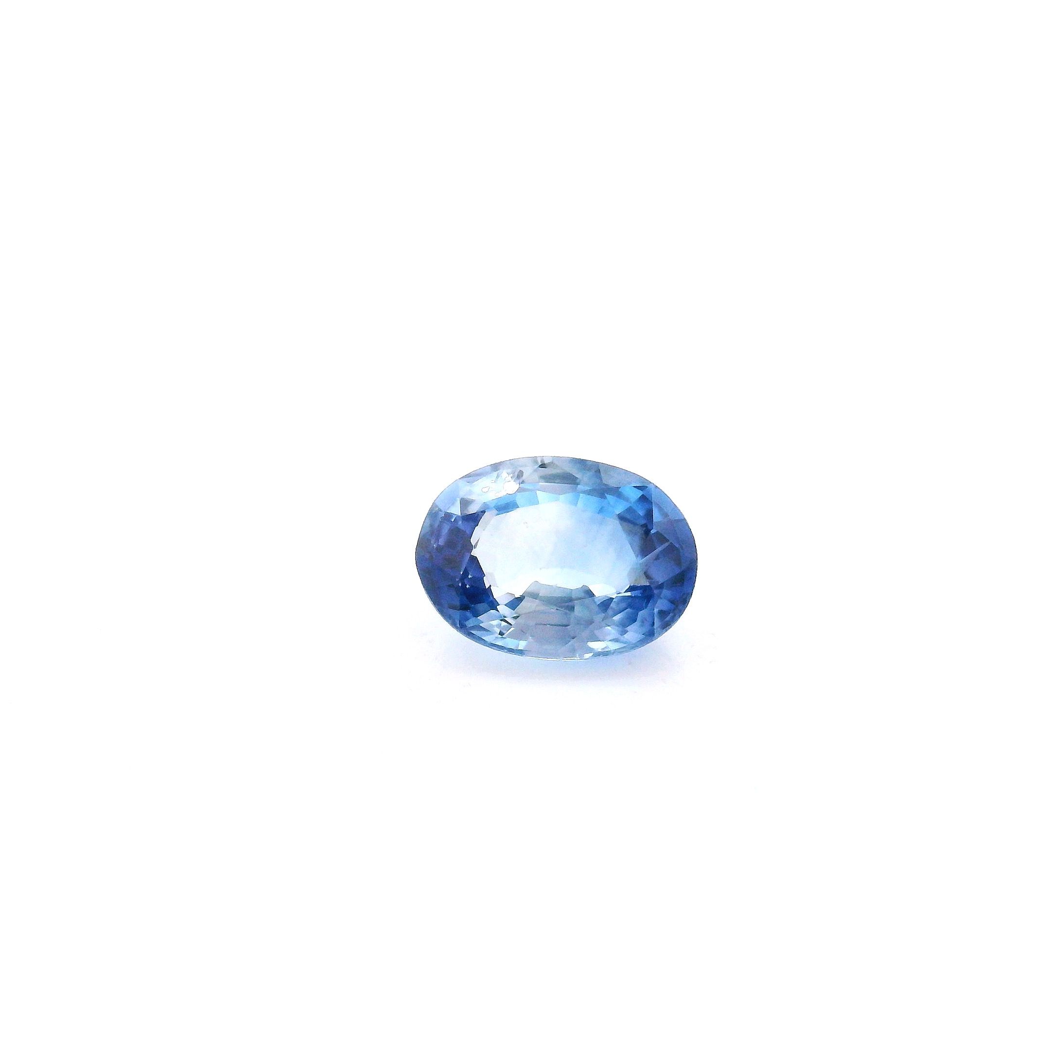 Szafir 1,03 ct, niebieski, szlif owalny