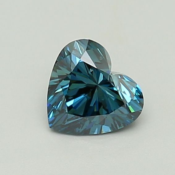 1.02 CT Fancy Vivid Blue HEART