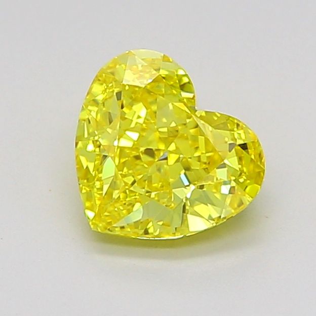 1.02 CT Fancy Vivid Yellow HEART