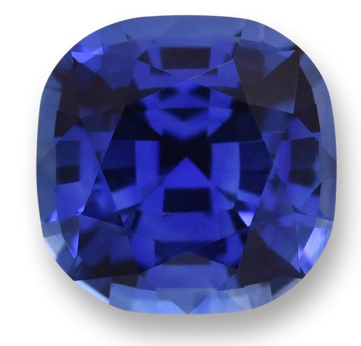 Szafir 1,36 ct, niebieski, szlif cushion
