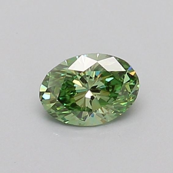 0.31 CT Fancy Intense Green OVAL