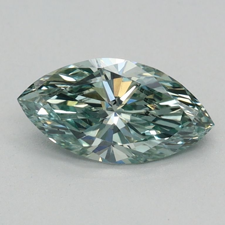 0.37 CT Fancy Vivid Green MARQUISE