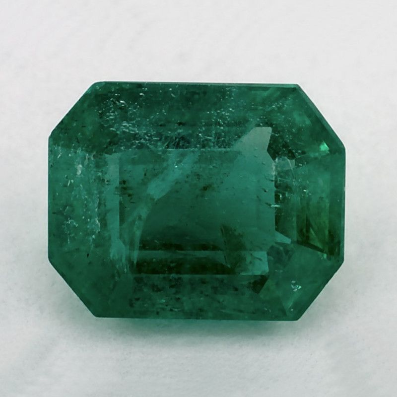 Szmaragd 1,85 ct, zielony, szlif ośmiokątny