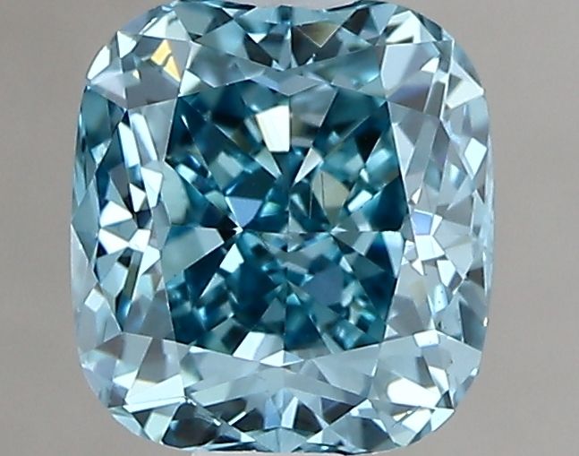 1.0 CT Fancy Vivid Blue CUSHION MODIFIED